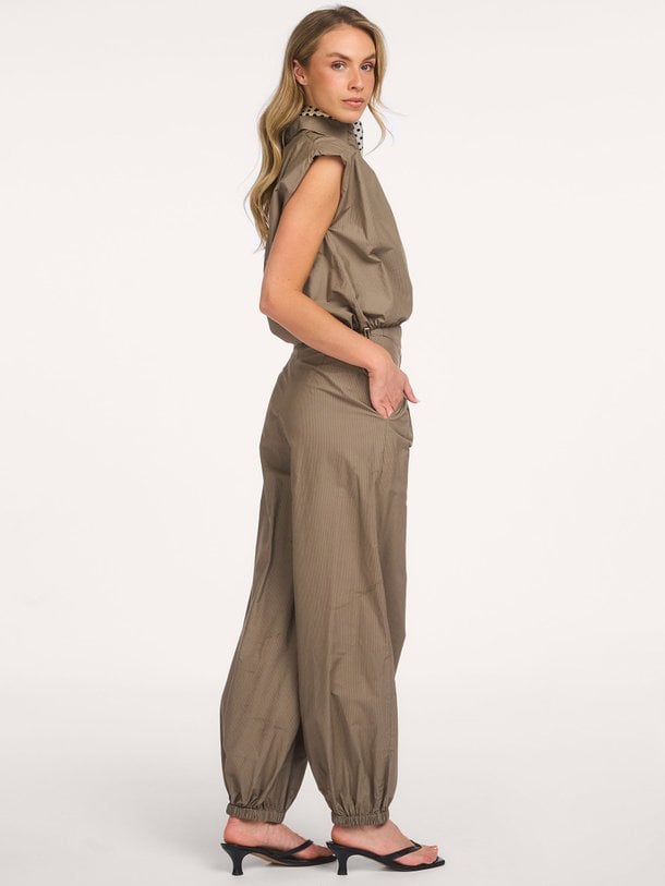 OpheliaCC Balloon Pant Ophelia, katoen gestreepte balloon broek