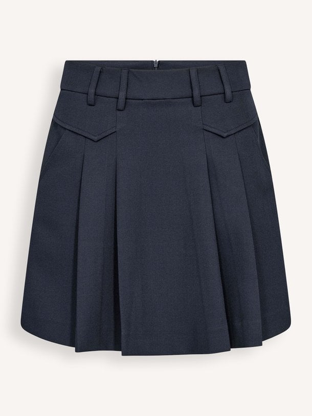 34223 LunaCC Pocket Pleat Mini Skirt Luna, geweven plooi rok