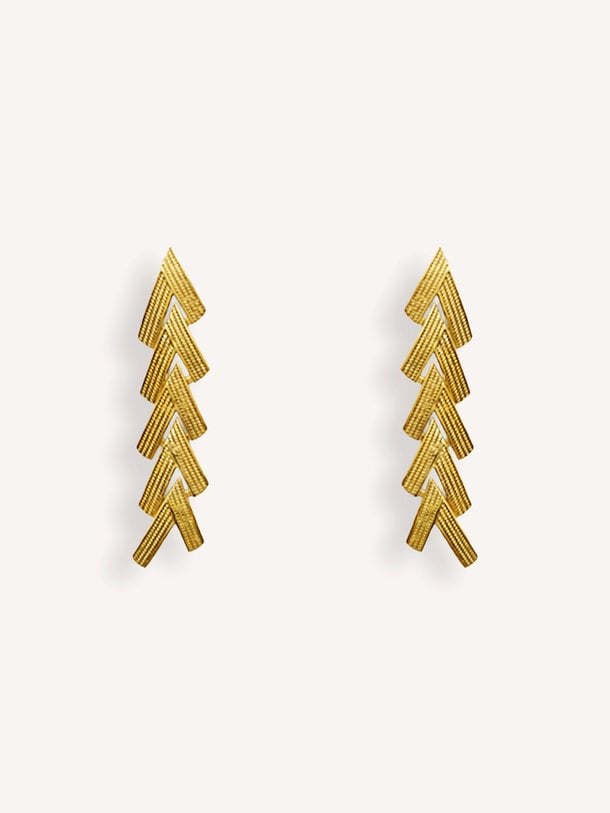 farrah earring Farrah, vergulde oorhangers
