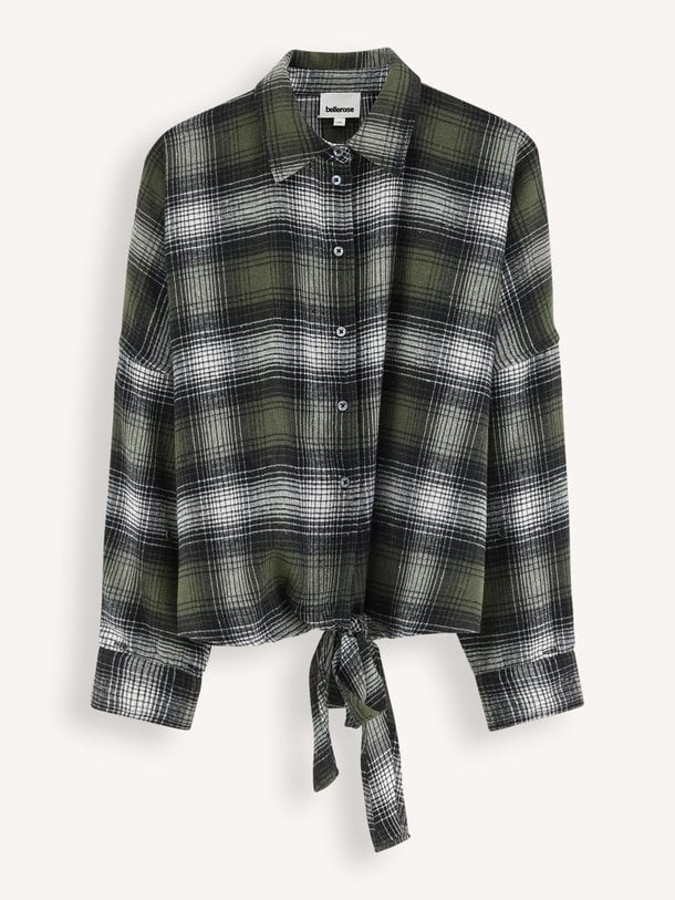 CANDICE C1439 Candice, katoenmix geruite blouse