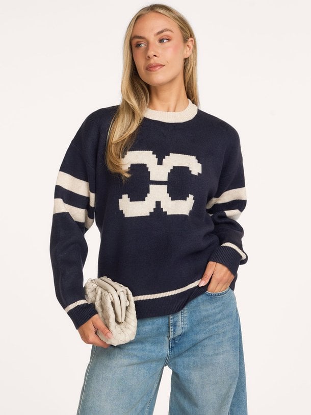 RowCC Coco Logo Knit Row, gebreide logo trui