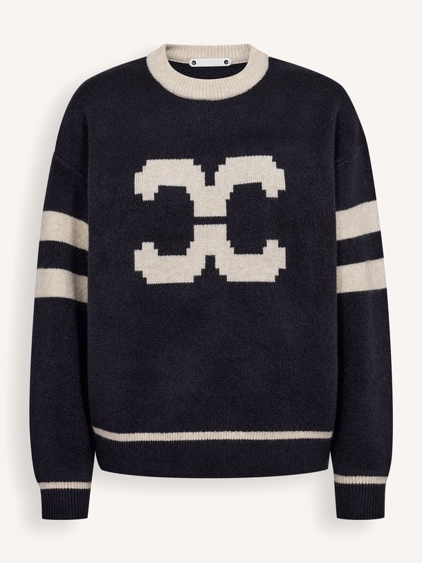 RowCC Coco Logo Knit Row, gebreide logo trui