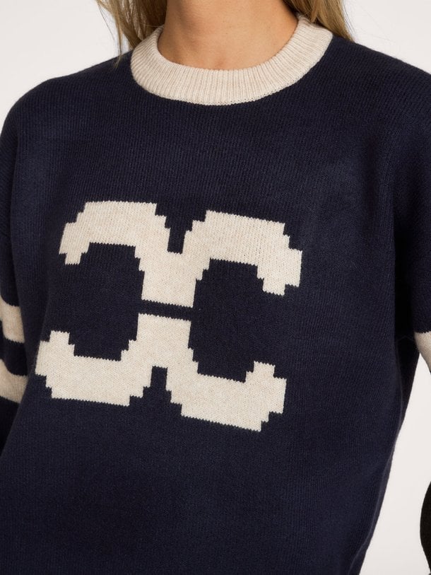RowCC Coco Logo Knit Row, gebreide logo trui