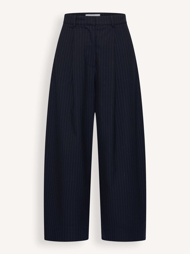Frida, viscosemix gestreepte pantalon