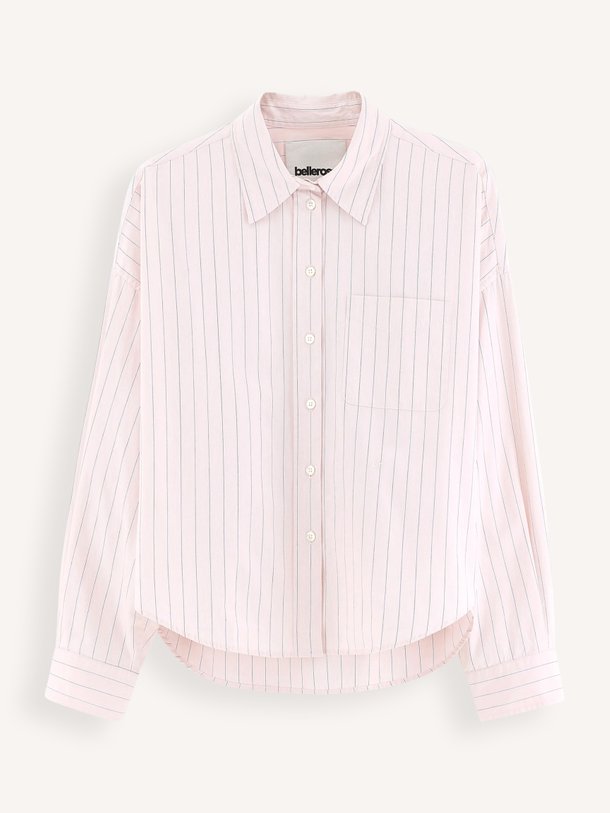 GINGER62 C1205 Ginger, katoen gestreepte blouse