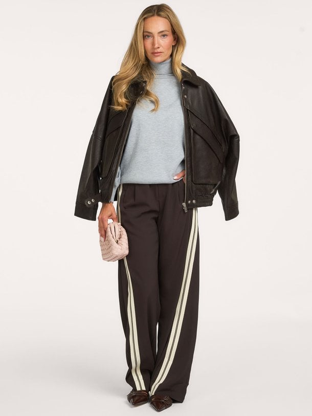 AliniCC Double Panel Pant Alini, geweven broek met bies
