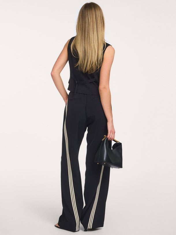 AliniCC Double Panel Pant Alini, geweven broek met bies
