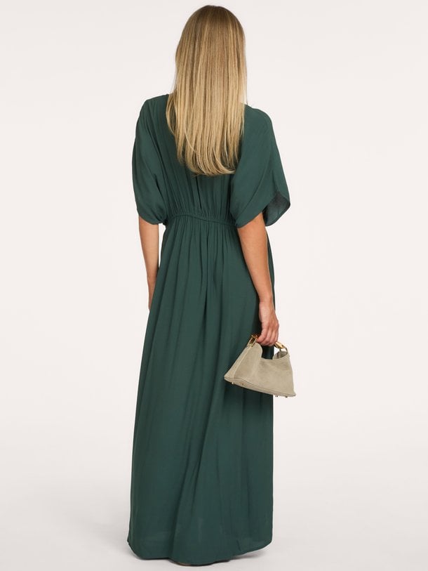 long twill dress Viscose maxi jurk