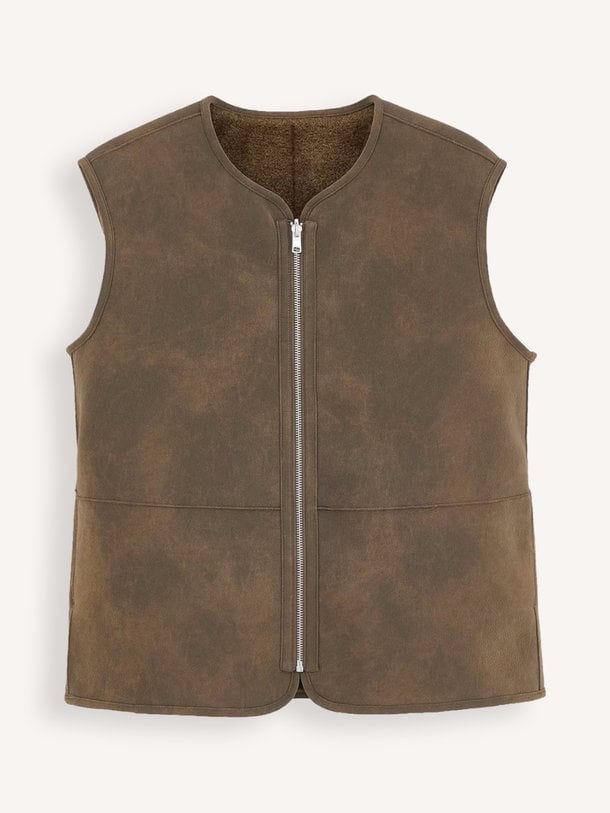 ELINOR F2638 Elinor, imitatieleren gilet