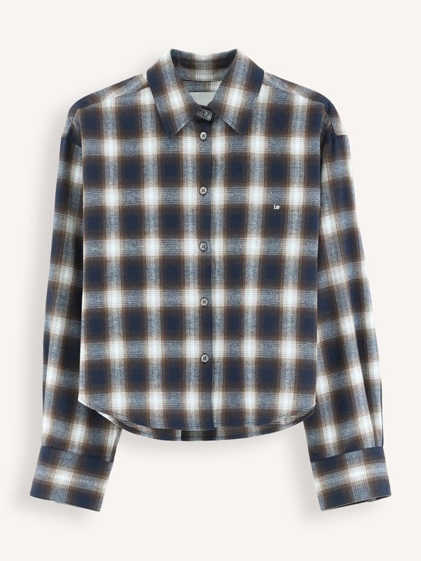 JOHAN62 C1435 Johan, katoenen geruite blouse