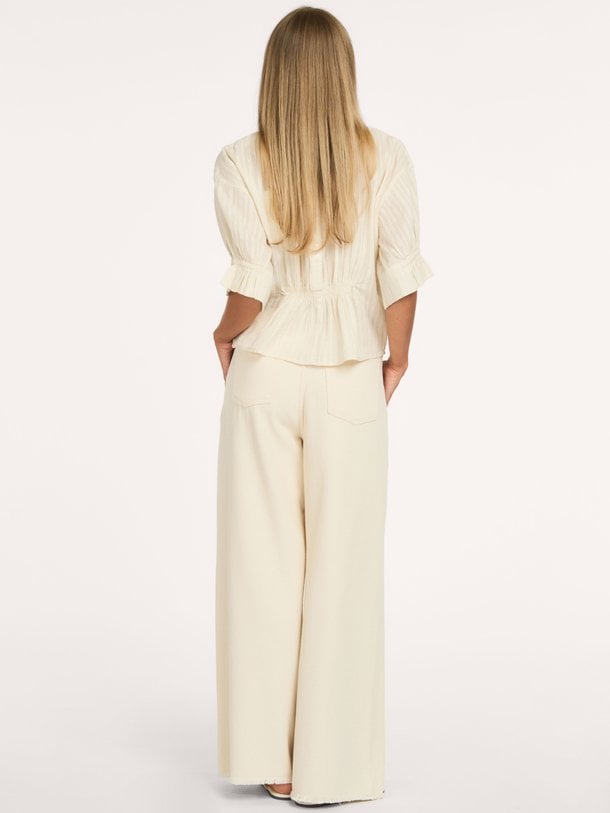 isabel dobby blouse Isabel, katoenen top met dessin