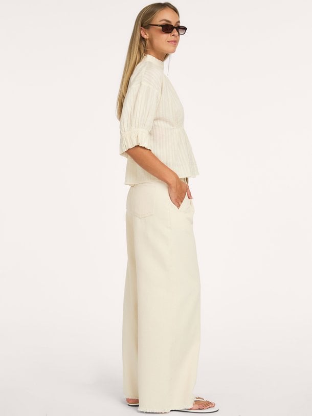 isabel dobby blouse Isabel, katoenen top met dessin
