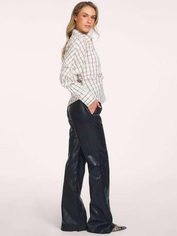 BisoCC Asym Check Shirt Biso, katoenmix geruite blouse