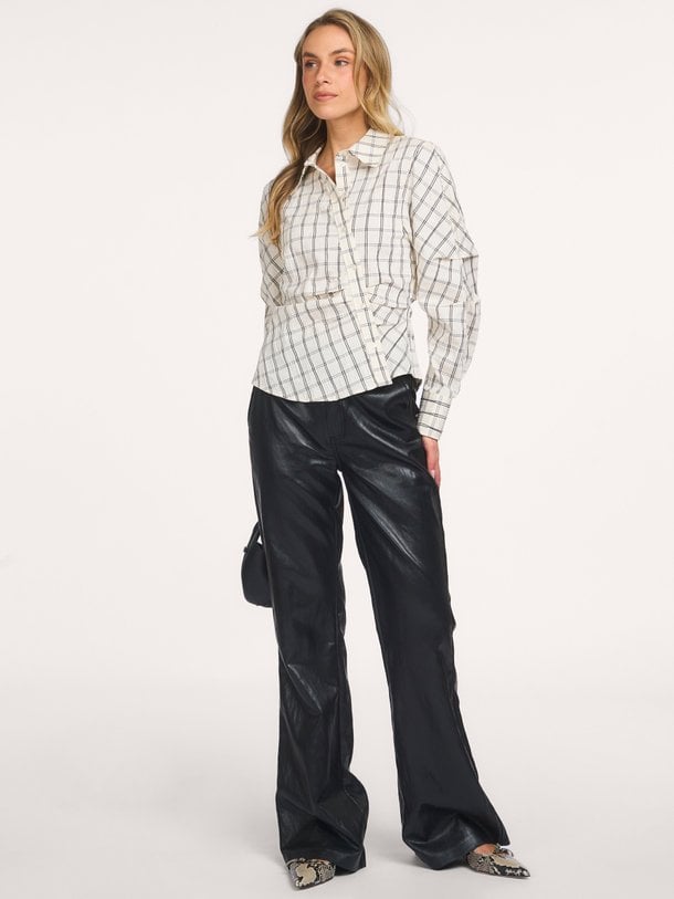 BisoCC Asym Check Shirt Biso, katoenmix geruite blouse
