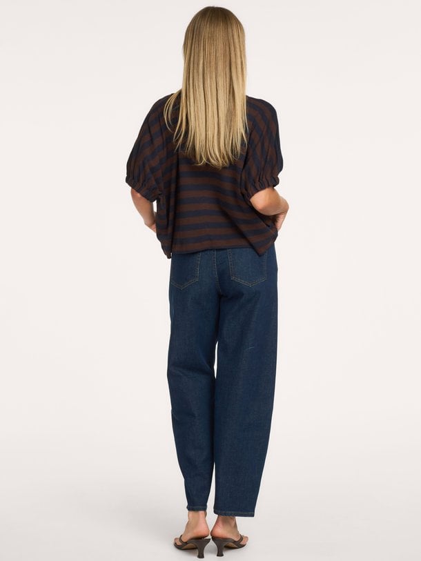 merle big stripe top Merle, organic cotton gestreepte top