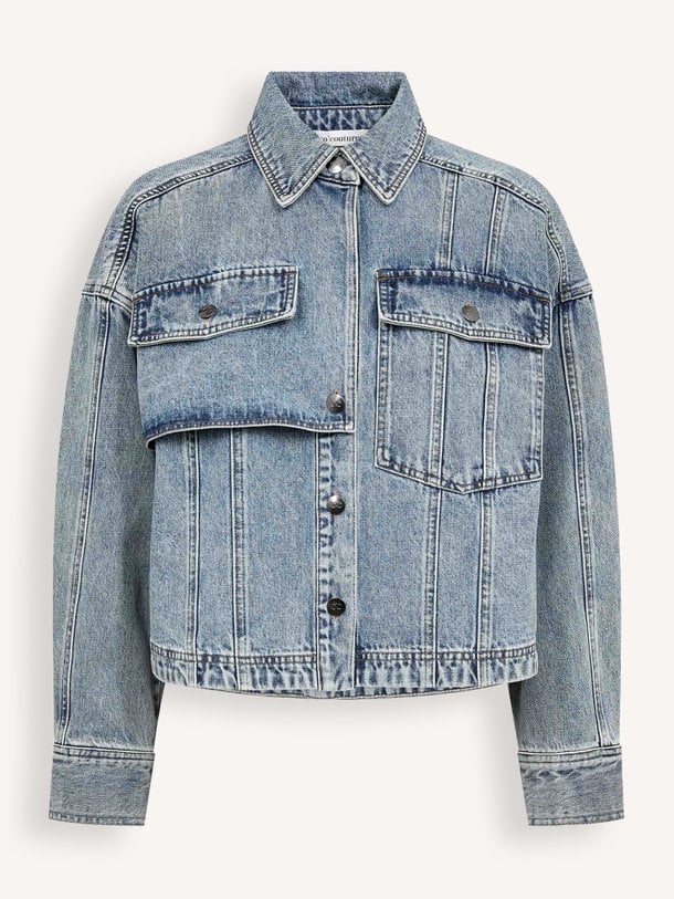 Co'Couture DeniceCC Denim Fringe Jacket online kopen | Orangebag Shop de Co'Couture DeniceCC Denim Fringe Jacket bij Orangebag. Dit lichtblauwe denim jack met zilveren fringes is het ultieme statement piece voor dit seizoen.
