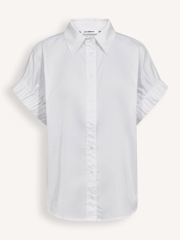 PoppyCC Elastic Cuff SS Shirt Poppy, katoenmix blouse