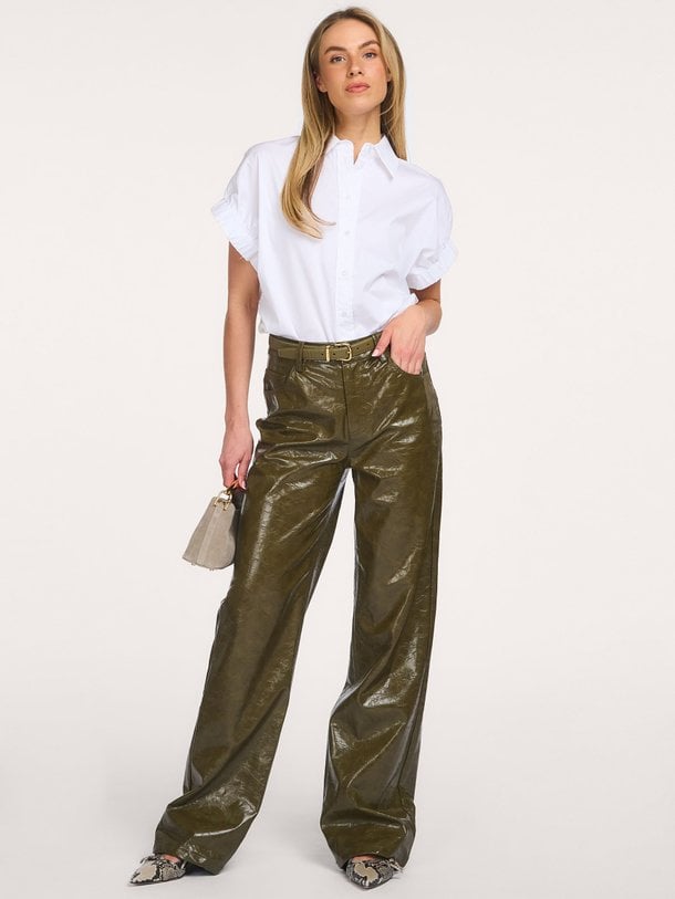 PoppyCC Elastic Cuff SS Shirt Poppy, katoenmix blouse