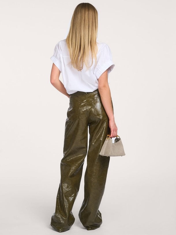PoppyCC Elastic Cuff SS Shirt Poppy, katoenmix blouse