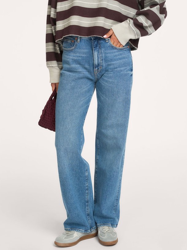 43/KIA D0610 Kia, high waist loose fit jeans