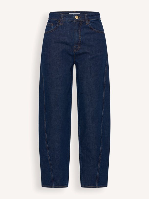 begum dark jeans Begum, high waist barrel fit jeans