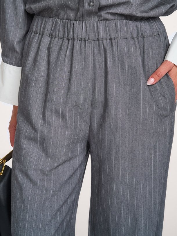 PennyCC Pin Pant Penny, viscosemix gestreepte broek