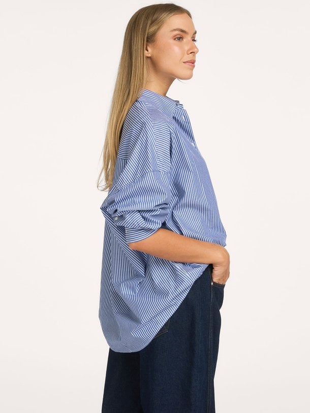 Jemma, katoenen blouse met strepen