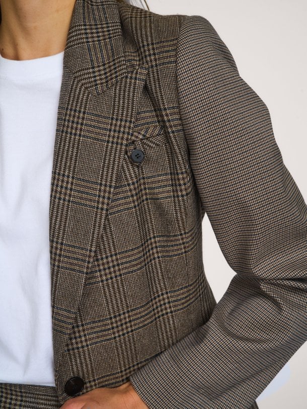 VeyaCC Check Fitted Blazer Veya, geweven geruite blazer