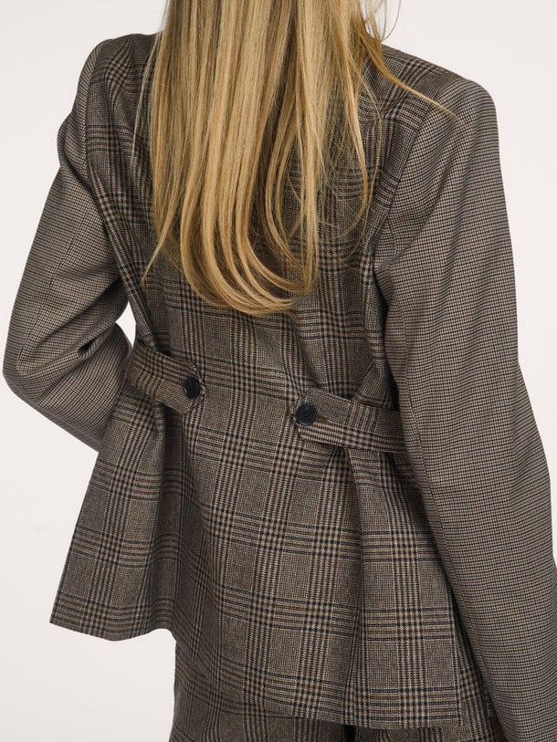 VeyaCC Check Fitted Blazer Veya, geweven geruite blazer