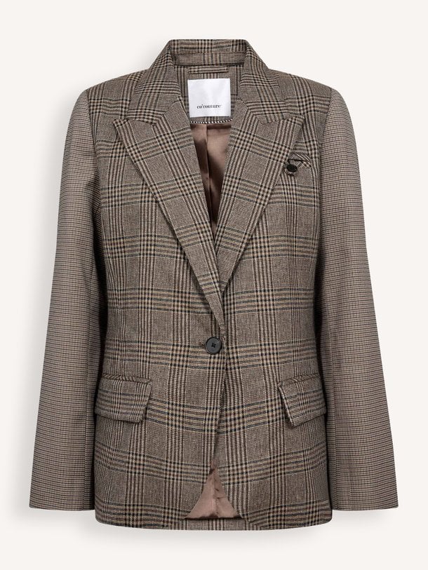 VeyaCC Check Fitted Blazer Veya, geweven geruite blazer