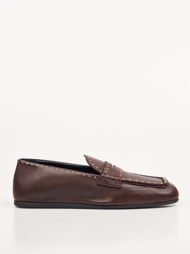 Bardot Loafer Studs Lederen loafers met studs