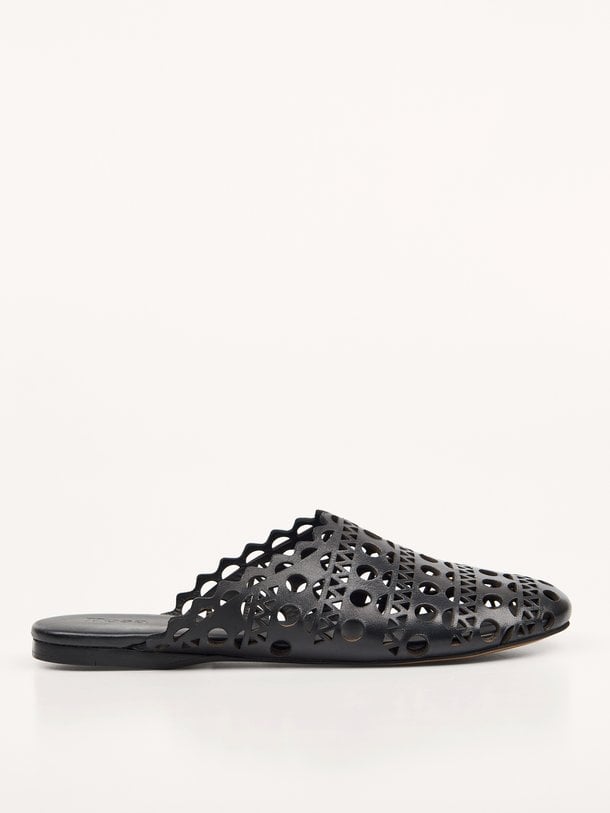 Aztec Mule - Leather Aztec Mule, lederen instappers