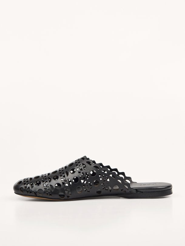Aztec Mule - Leather Aztec Mule, lederen instappers
