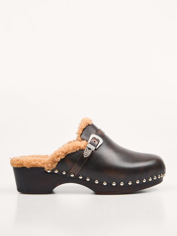 Cortina Clog Cortina, lederen instappers