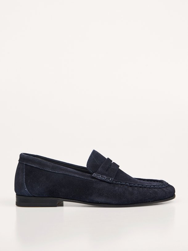 Penny Loafer Wrinkle Penny, suède loafers