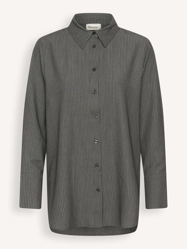 22 THE PINSTRIPED SHIRT Viscosemix gestreepte blouse