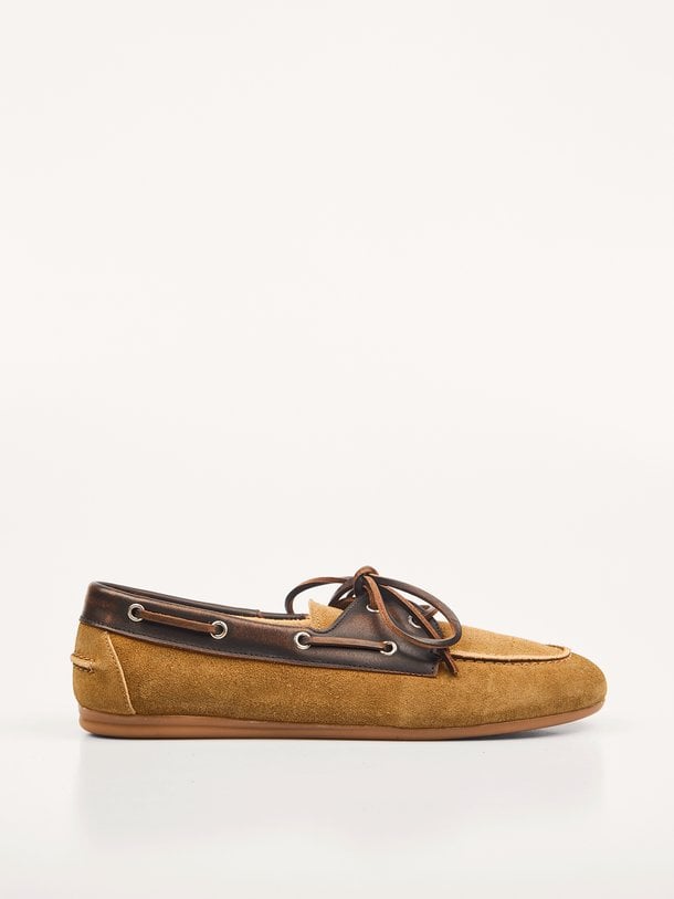 Boat Loafer Brushed - Suede/ Leather Suède loafers