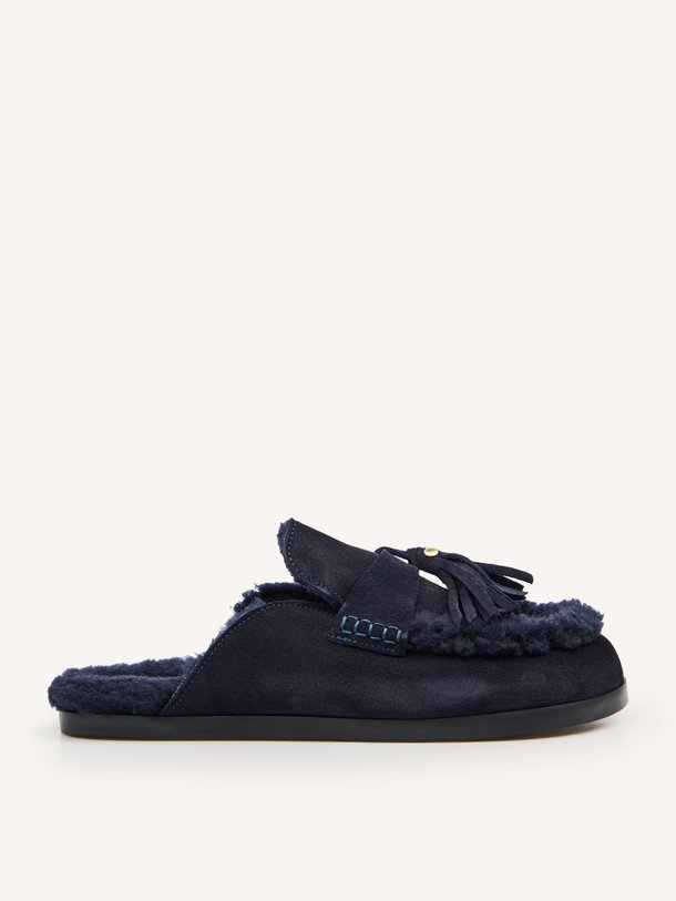 Ranch Tassel Mule - Suede Suède instappers