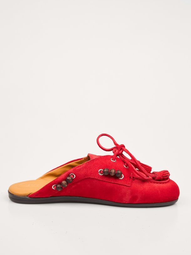 Boat Loafer Mule Beads Suède loafers