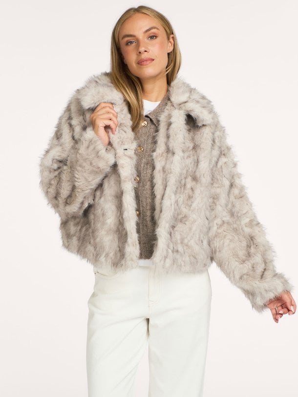 Jacket Soft faux fur Fake fur jack