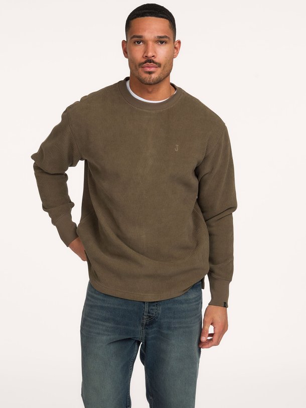 Flux Heavy Waffle Sweat Flux, katoenen wafel sweater