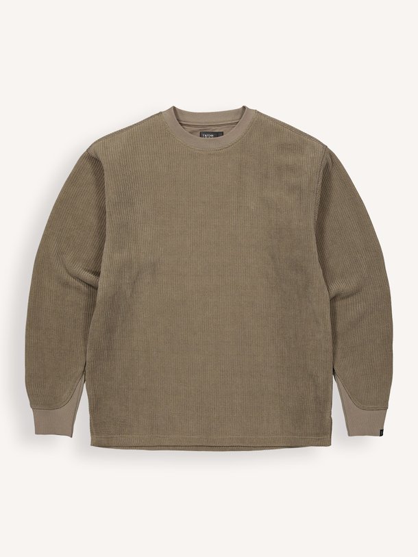 Flux Heavy Waffle Sweat Flux, katoenen wafel sweater