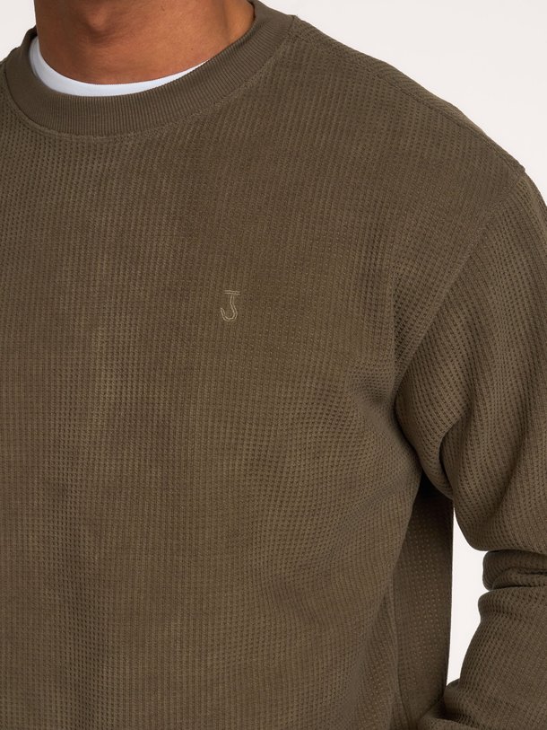 Flux Heavy Waffle Sweat Flux, katoenen wafel sweater