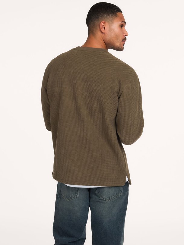 Flux Heavy Waffle Sweat Flux, katoenen wafel sweater