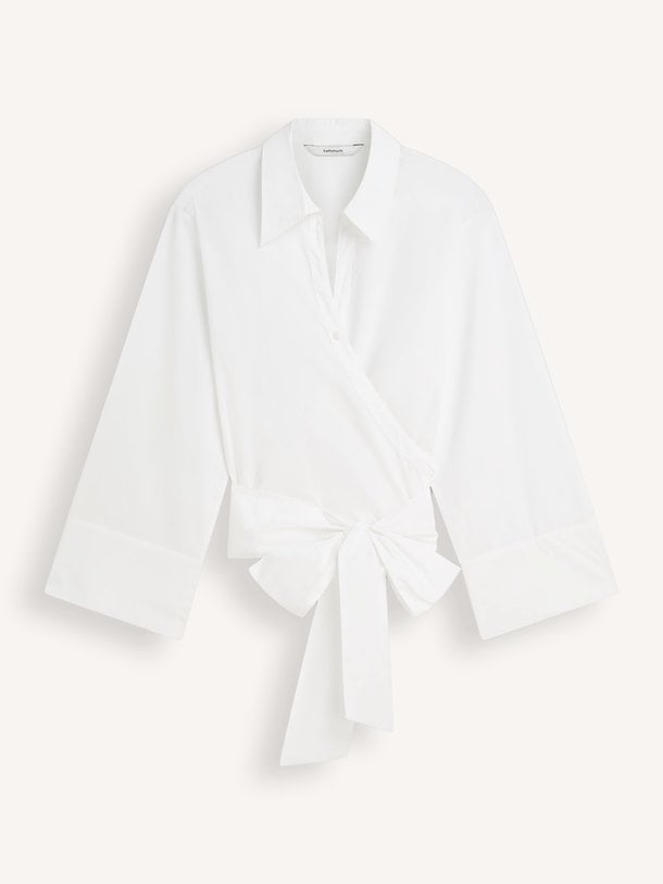 Katoenen overslag blouse