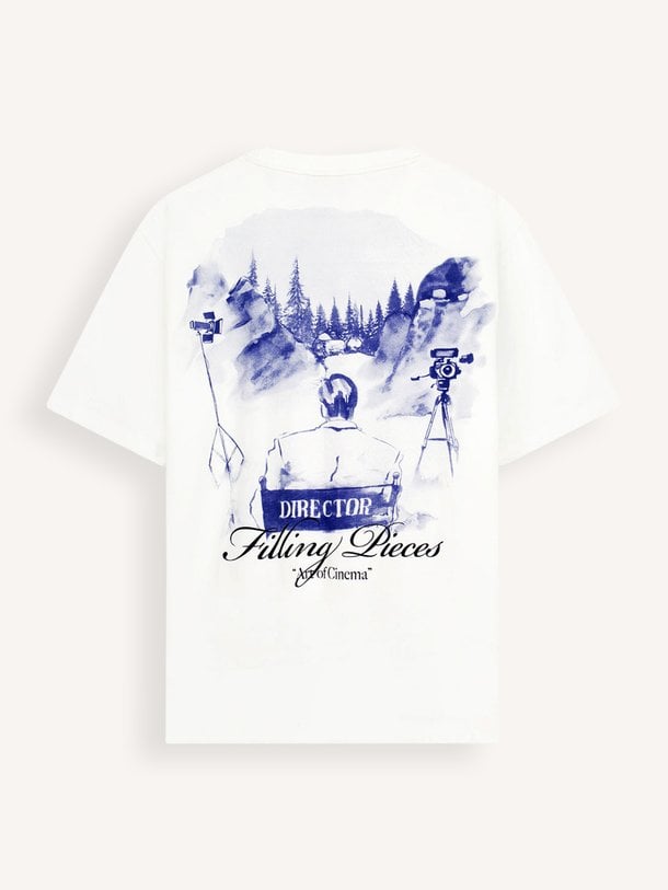 Director, organic cotton T-shirt met logo