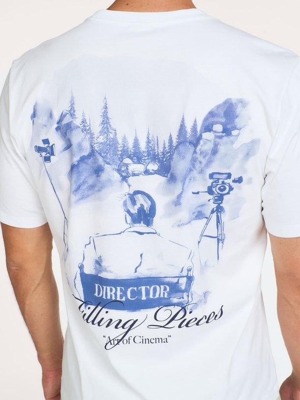 Director, organic cotton T-shirt met logo