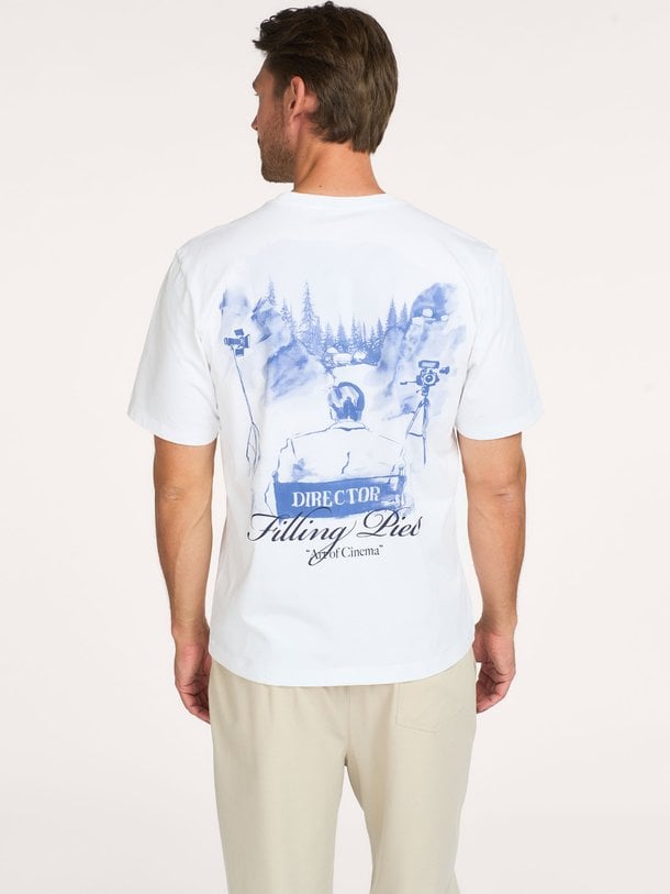 Director, organic cotton T-shirt met logo