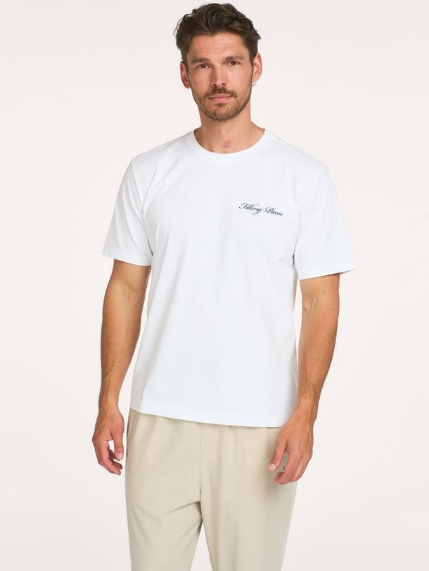 Director, organic cotton T-shirt met logo