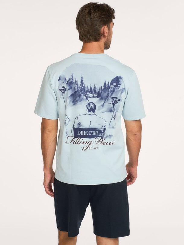 Director, organic  cotton T-shirt met logo